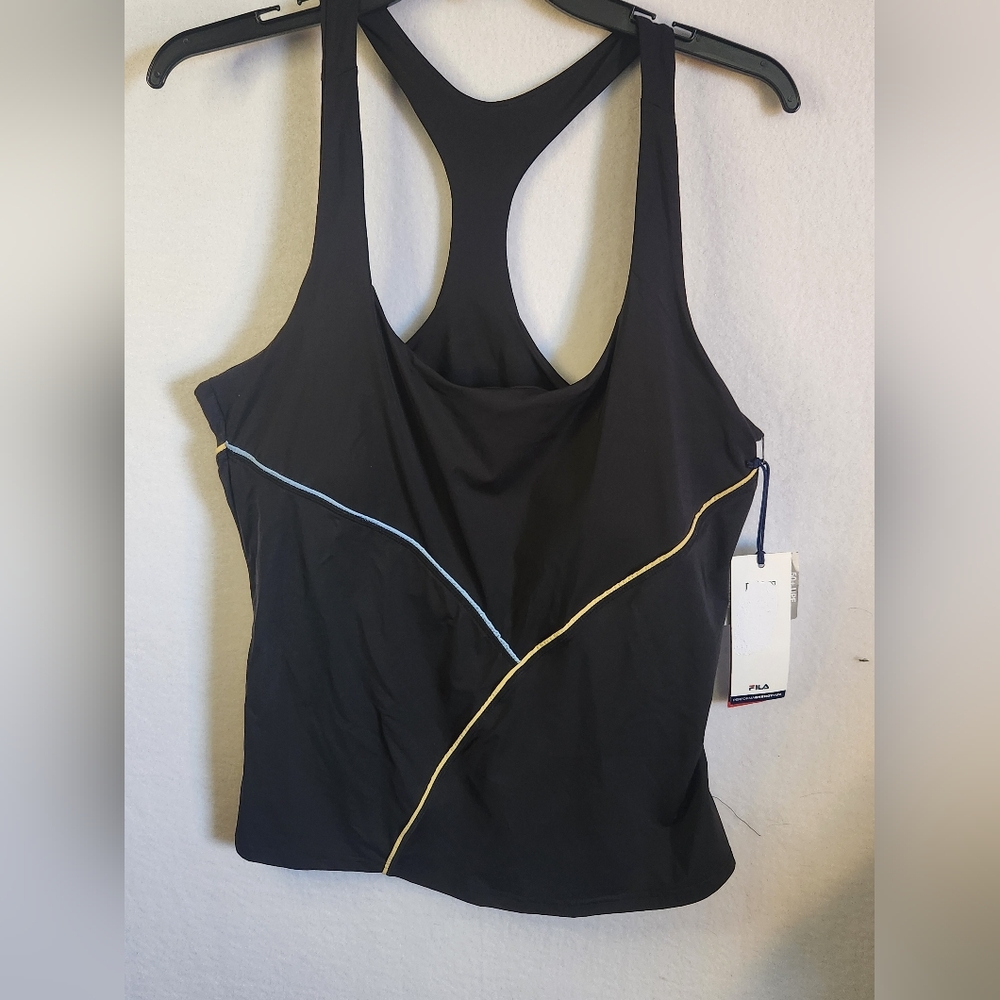 Fila Racerback Women's Tennis Tank - Black  SZ XL